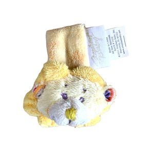 Stephan Baby Yellow Lion Wrist Rattle Plush Toy